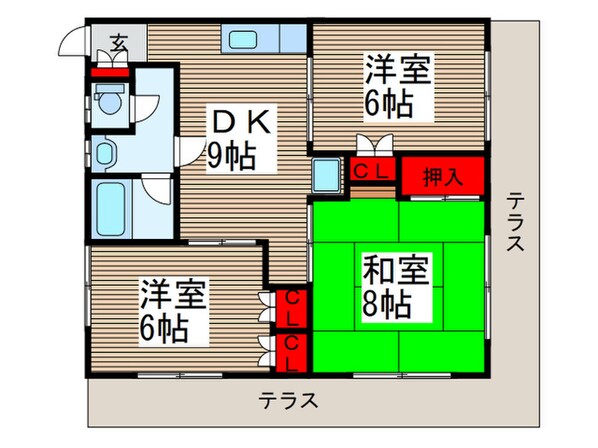 ホワイトハイツの物件間取画像